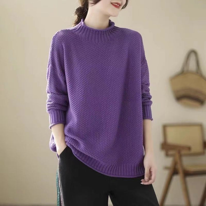 Damen Grobstrickpullover Drune
