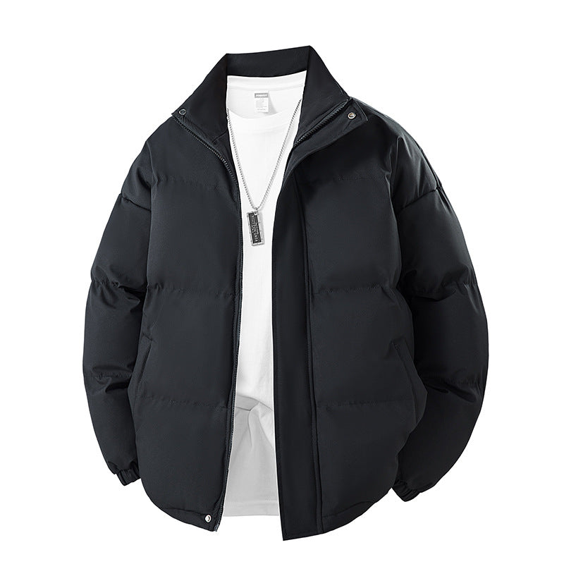 Herren gesteppte Winterjacke mit hohem Stehkragen, Daunenoptik und Relaxed‑Fit Drune