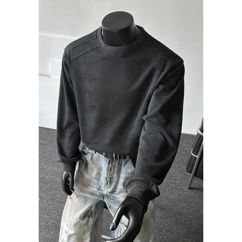 Herren Modischer Sweatshirt mit praktischem Schultergurt Drune