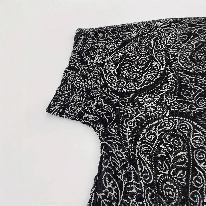 Damen Leichte Offene Kimono-Cardigan mit Paisley-Print Drune