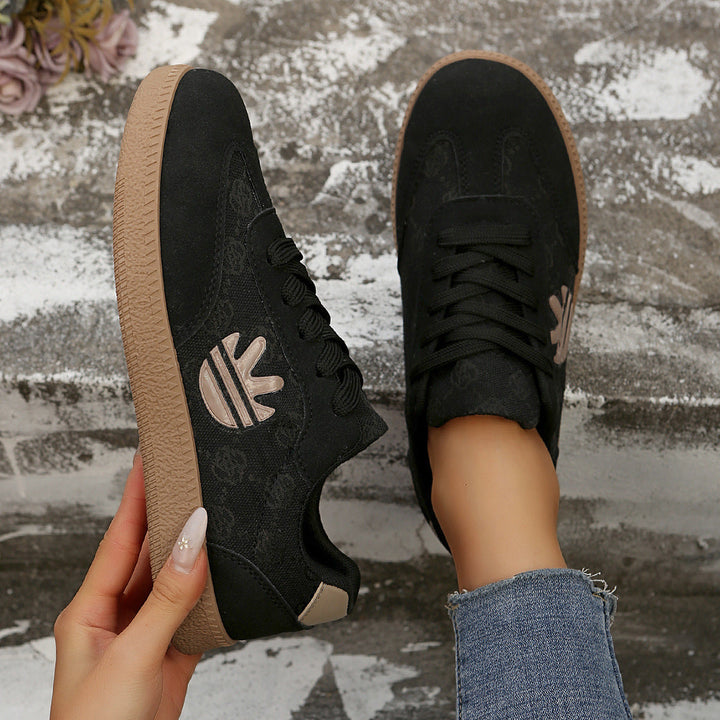 Damen Sneaker mit modischem Print und rutschfester Sohle Drune