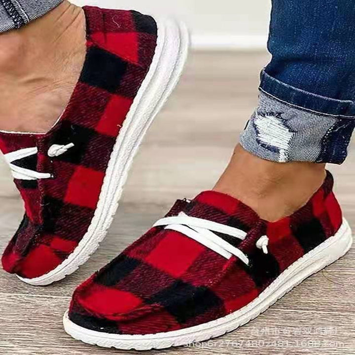 Damen Leichte Slip-On Sneakers aus atmungsaktivem Material mit rutschfester Sohle Drune