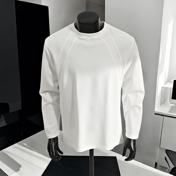 Herren Lässiges Raglan-Sweatshirt mit Rundhals, leichter Struktur und relaxed Fit Drune