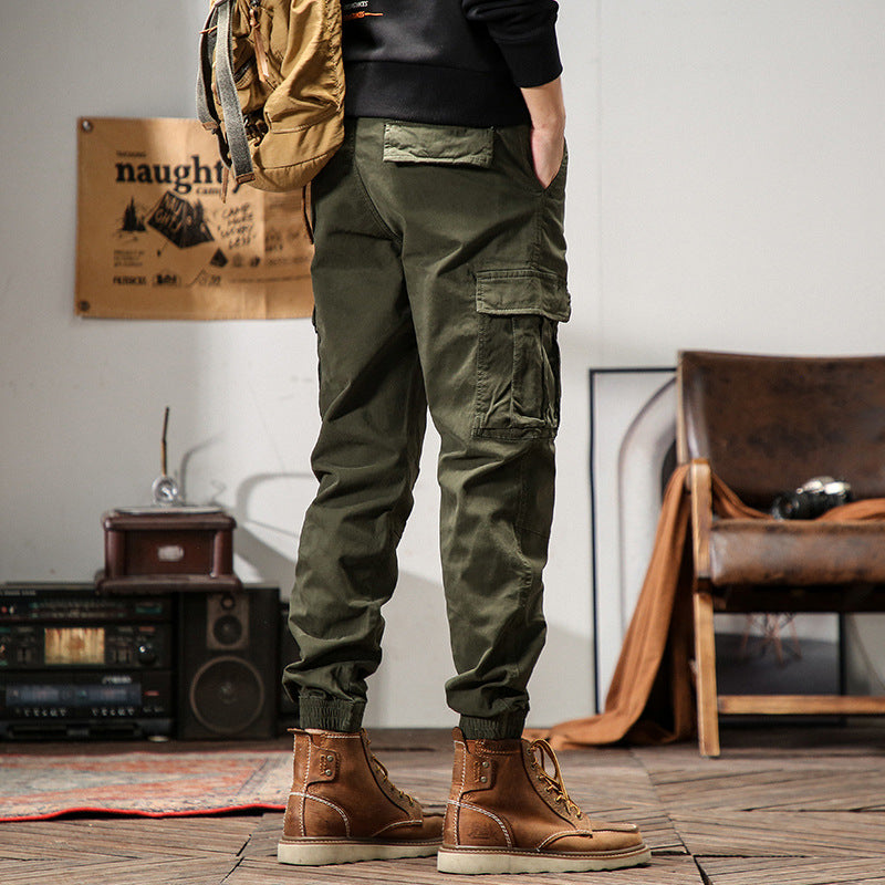 Herren Technische Cargo-Jogginghose mit verstärkten Kniepartien, Multifachtaschen & elastischem Beinabschluss Drune