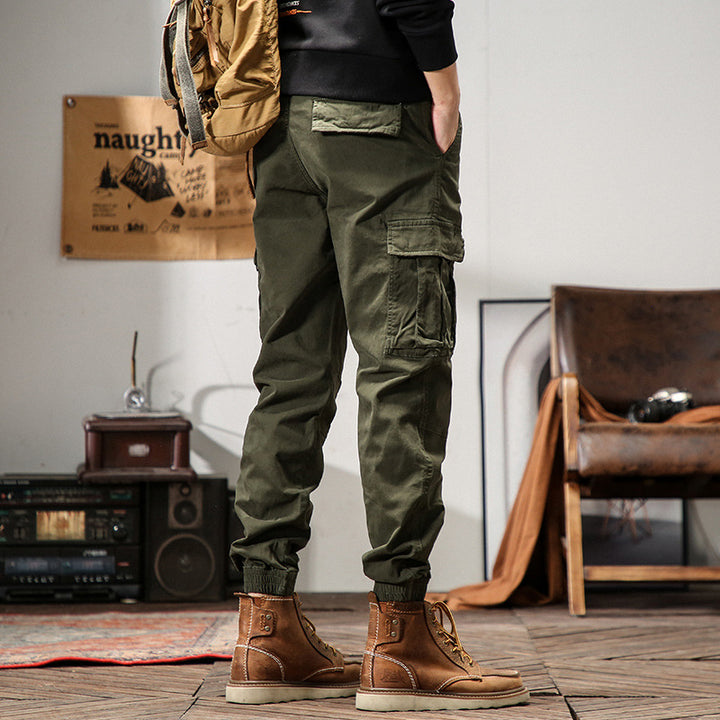Herren Technische Cargo-Jogginghose mit verstärkten Kniepartien, Multifachtaschen & elastischem Beinabschluss Drune