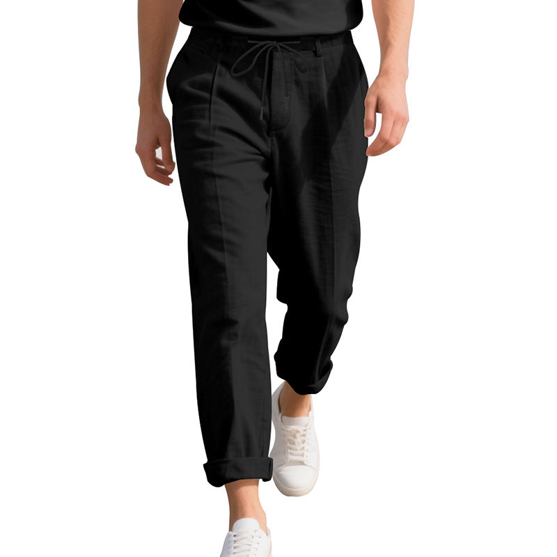 Herren leichte, atmungsaktive Strandhose mit verstellbarem Kordelzug und praktischen seitlichen Taschen Drune