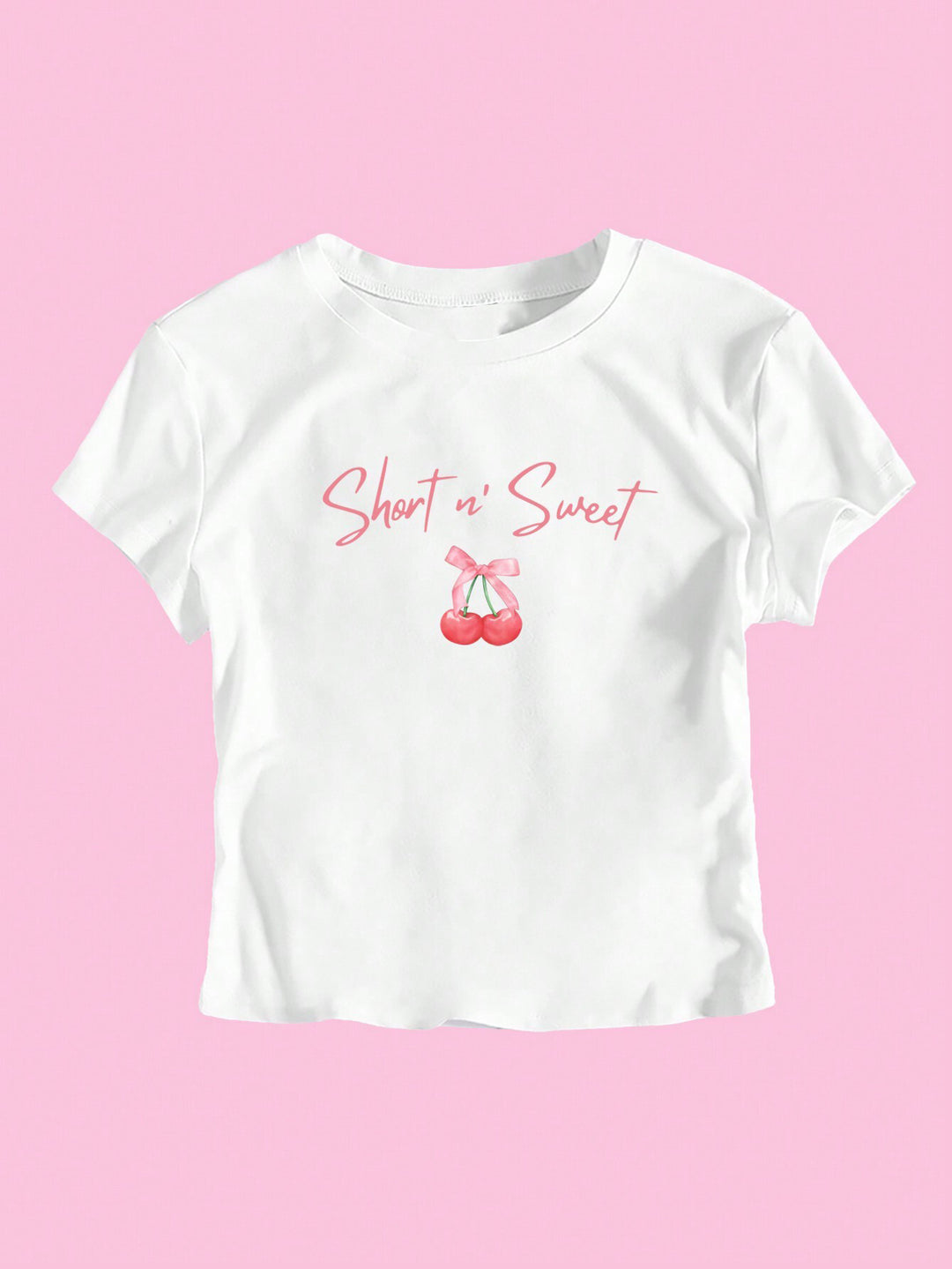 Damen T-Shirt mit künstlerischem Statement-Print und figurbetontem Schnitt Drune