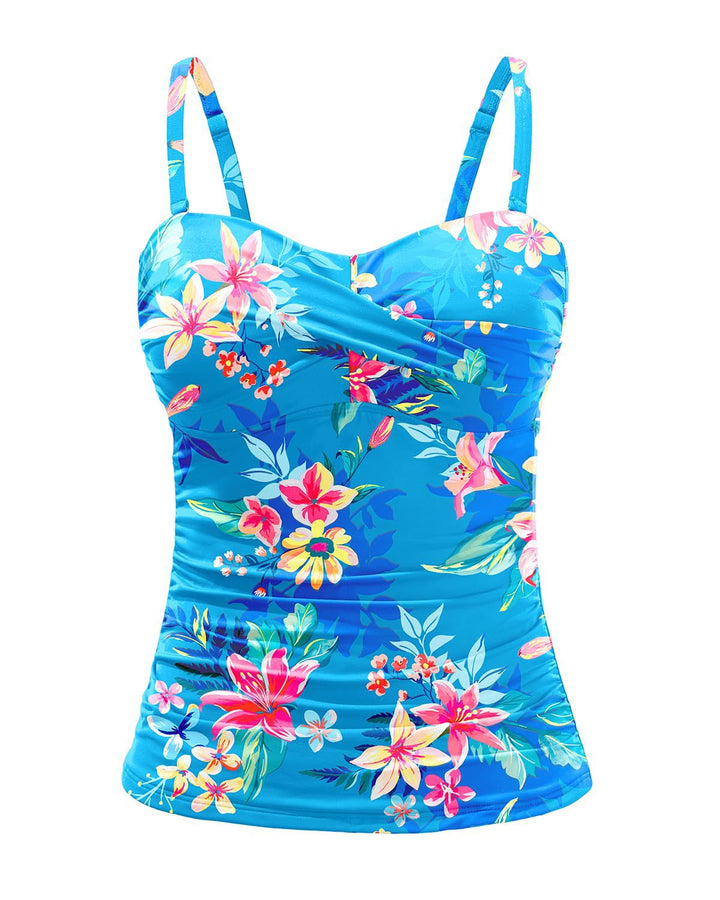 Damen Tankini mit raffiniertem Wickeldesign Drune