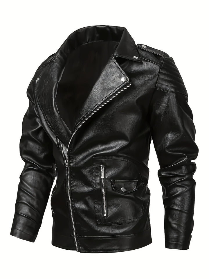 Herren Biker-Lederjacke Drune