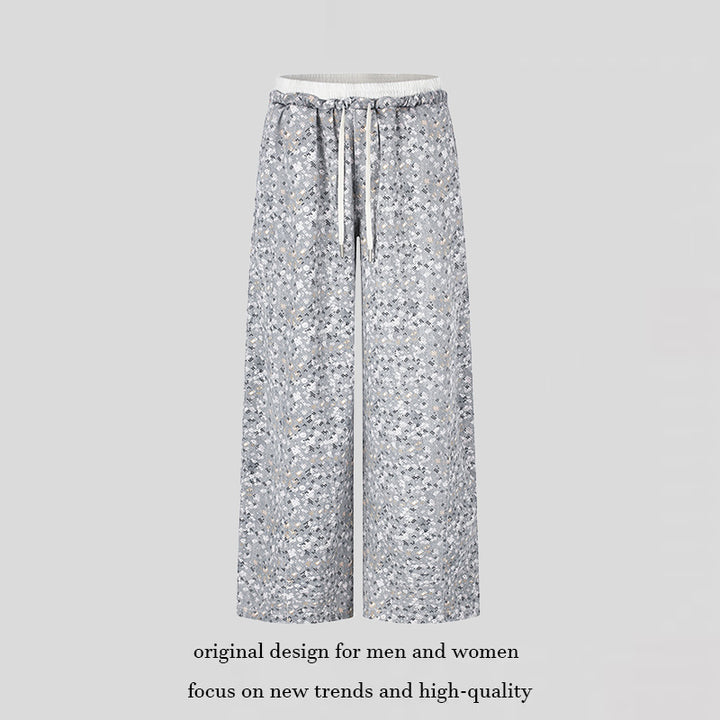 Damen Palazzo‑Glitzerhose mit elastischem Bund und Kordelzug Drune