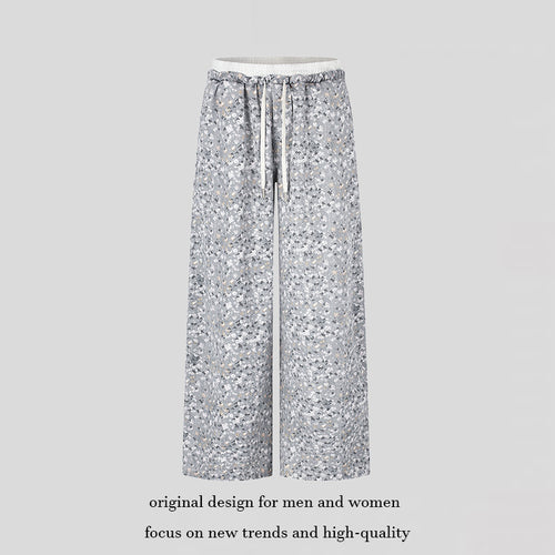 Damen Palazzo‑Glitzerhose mit elastischem Bund und Kordelzug Drune