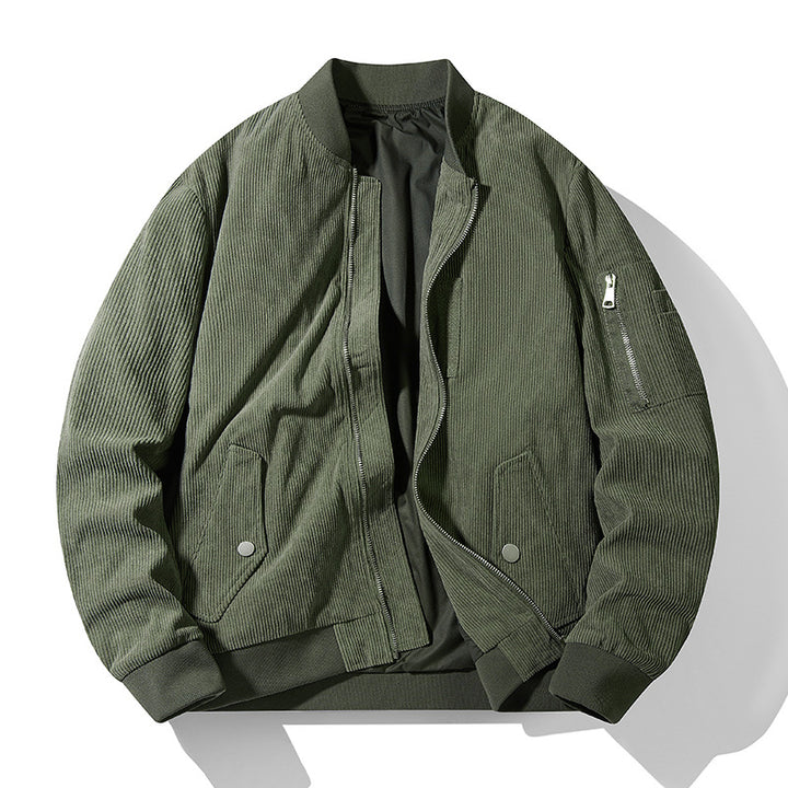 Herren Sportliche Bomberjacke mit Reißverschluss und praktischen Taschen Drune