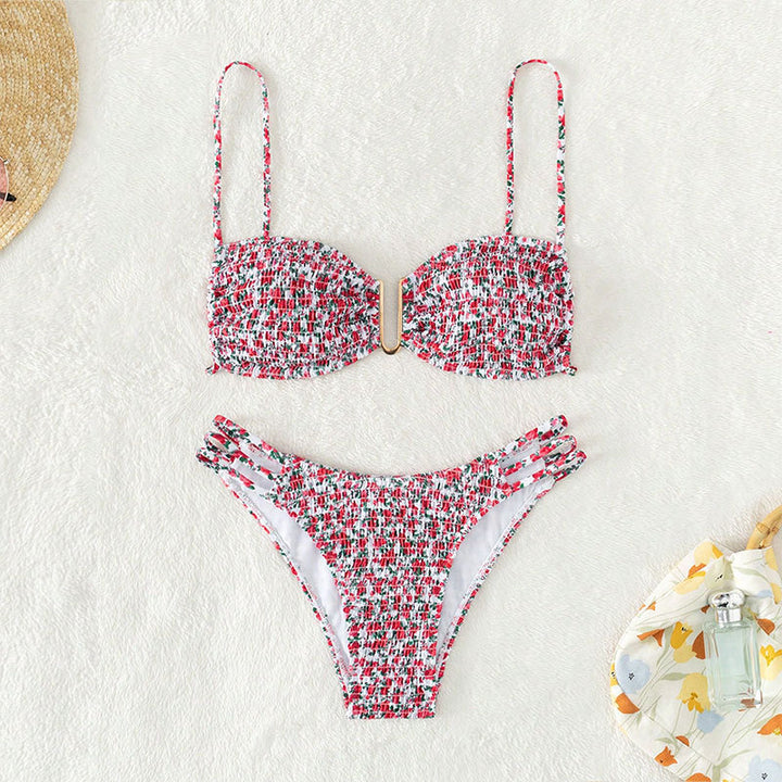 Damen Bikini-Set mit raffiniertem Design und modischen Trägerdetails Drune