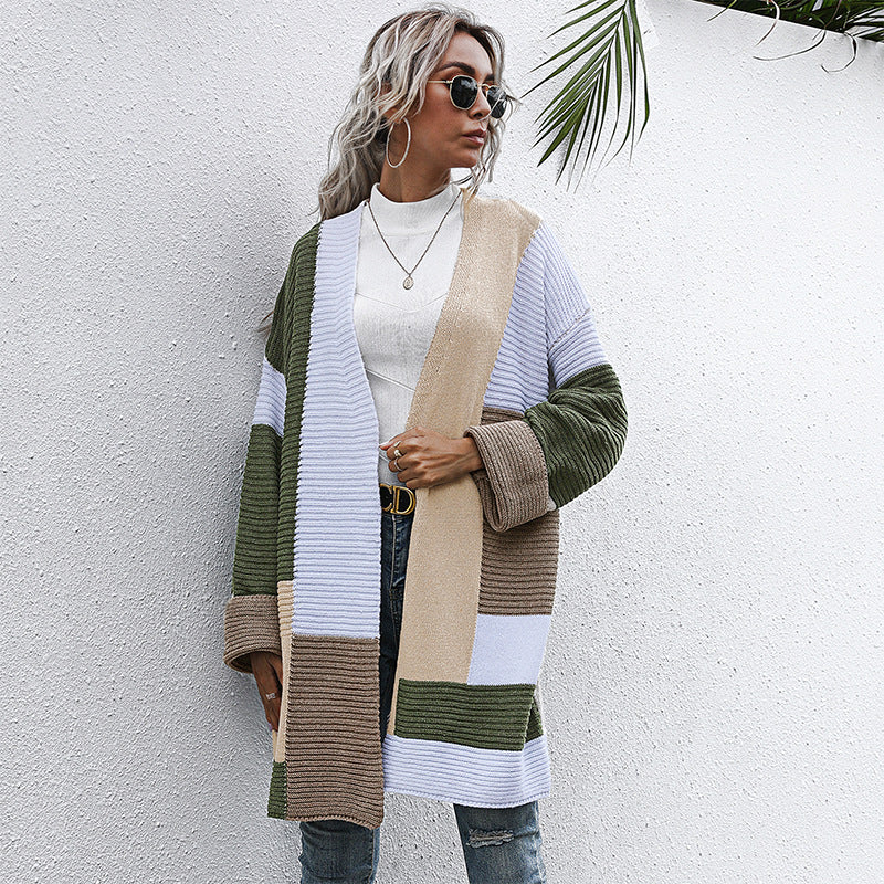 Damen Langärmlige Strickjacke Drune