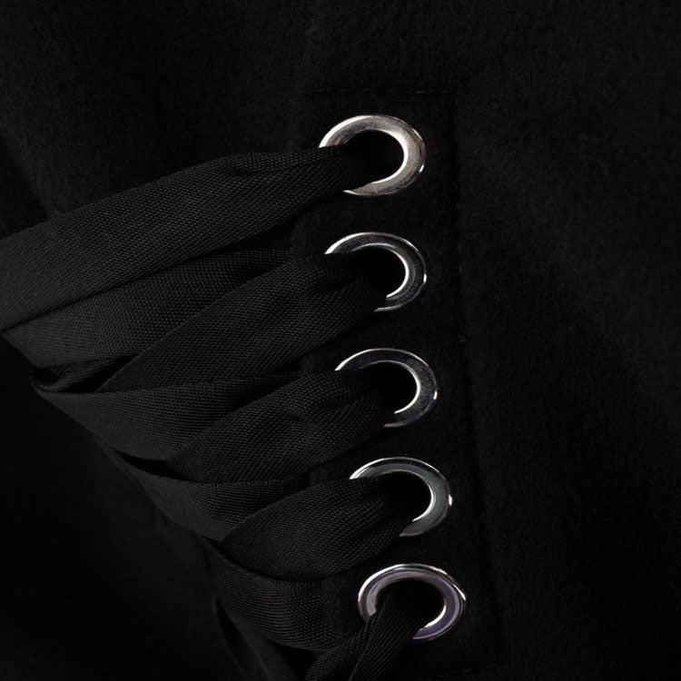 Damen Longcoat im minimalistischen Doppelreiher mit taillierter Silhouette und Pattentaschen Drune