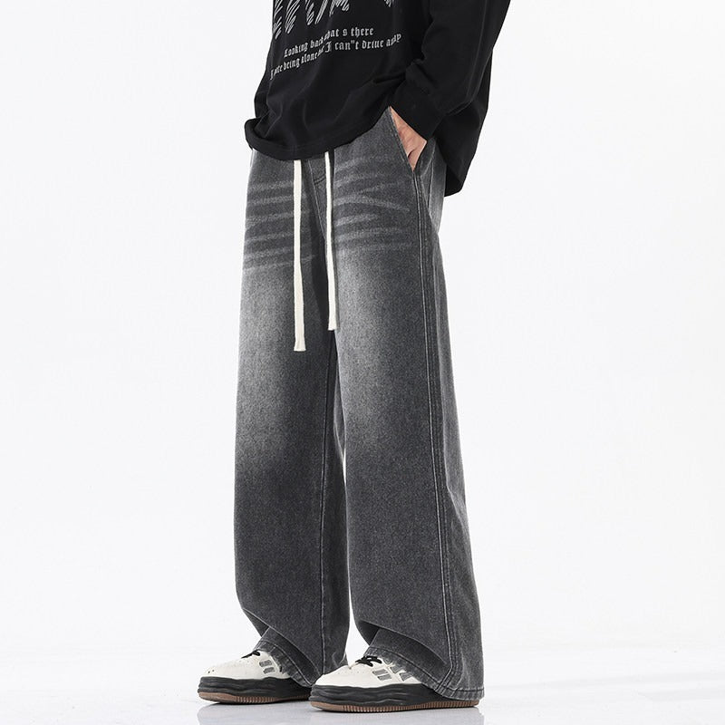 Herren Bequeme und lässige Weitgeschnittene Jeans Drune