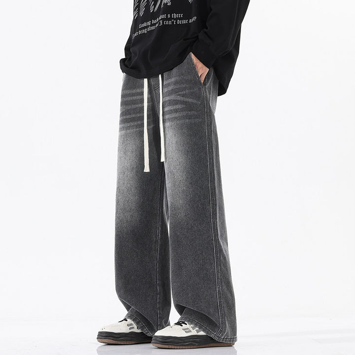 Herren Bequeme und lässige Weitgeschnittene Jeans Drune