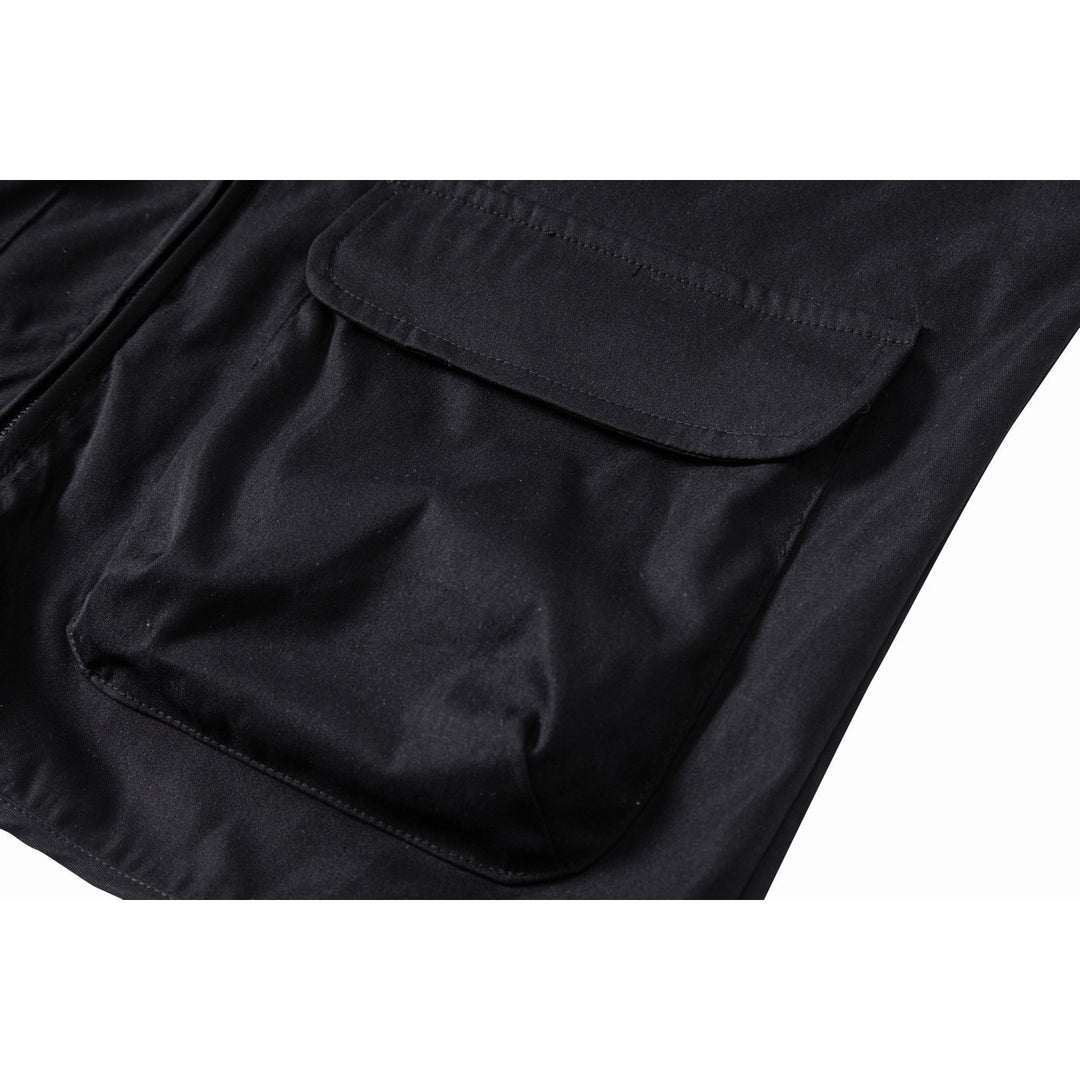 Herren Multifunktionale Utility-Weste mit Frontreißverschluss und Mehrfachtaschen Drune