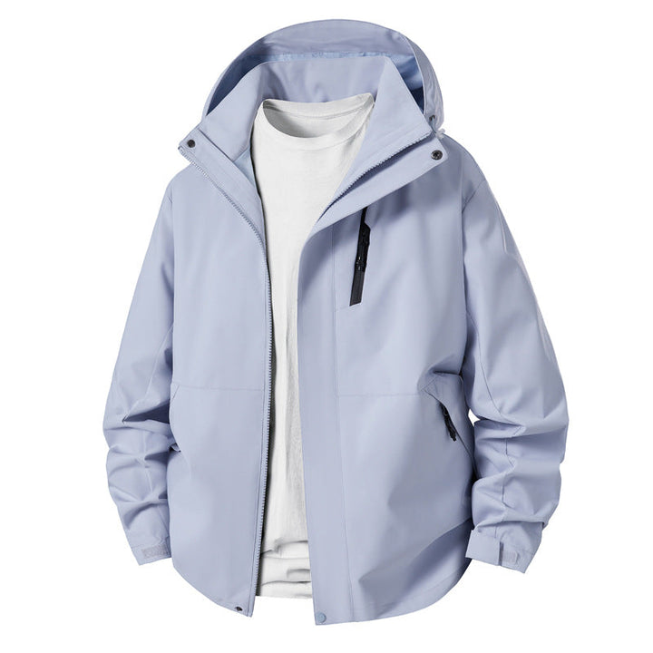 Herren technische Übergangsjacke mit verstellbarem Kapuzenrand Drune