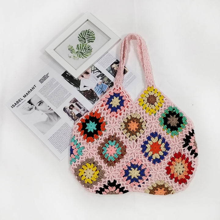 Damen Handgefertigte Häkel-Shopper-Tasche Drune