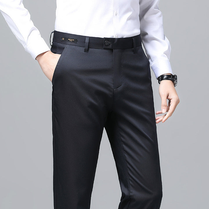 Herren Elegante Business-Chino mit Stretchkomfort und schlankem Bügelsaum Drune
