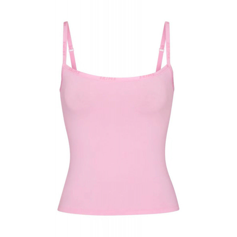 Damen verstellbare Träger Basic Top Drune