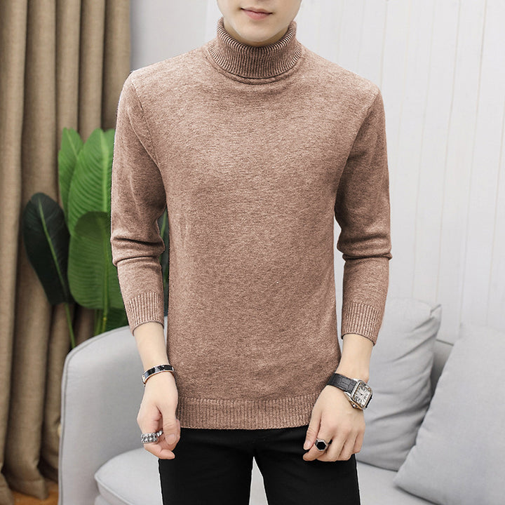 Herren modischer Rollkragenpullover mit feiner Struktur Drune
