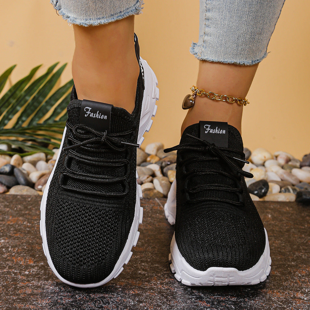 Damen Sportliche Mesh Sneakers mit dämpfender Sohle und atmungsaktiver Konstruktion Drune