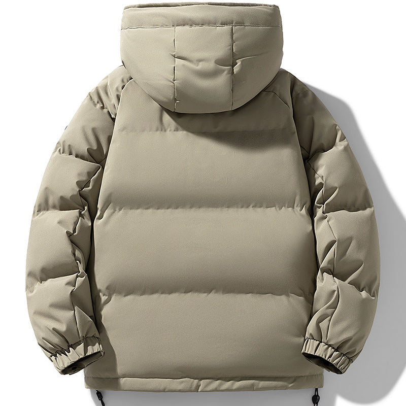 Herren Wattierte Urban-Thermojacke mit gesteppter Optik, hohem Stehkragen und Utility-Taschen Drune