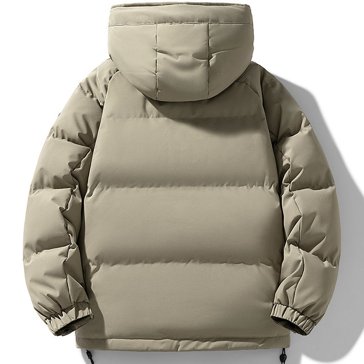 Herren Wattierte Urban-Thermojacke mit gesteppter Optik, hohem Stehkragen und Utility-Taschen Drune