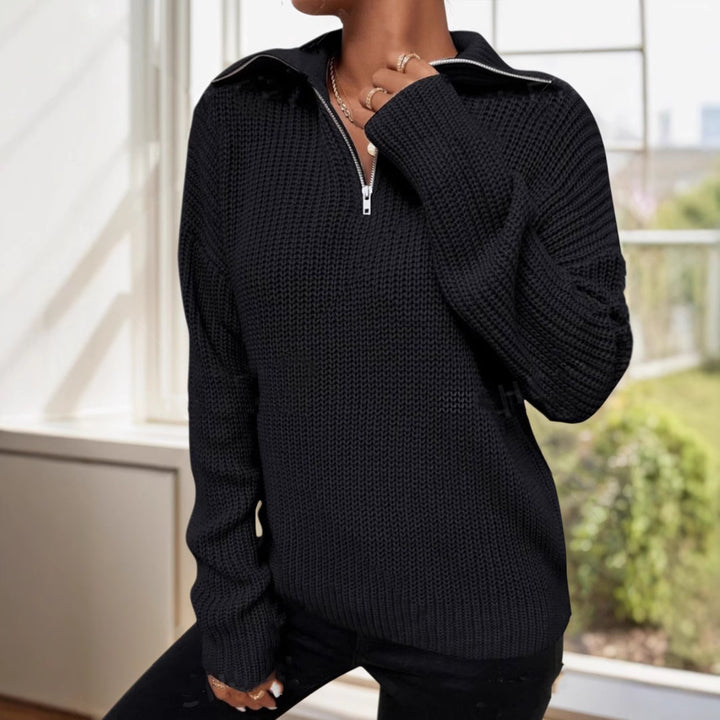 Damen lockerer Strickpullover Drune