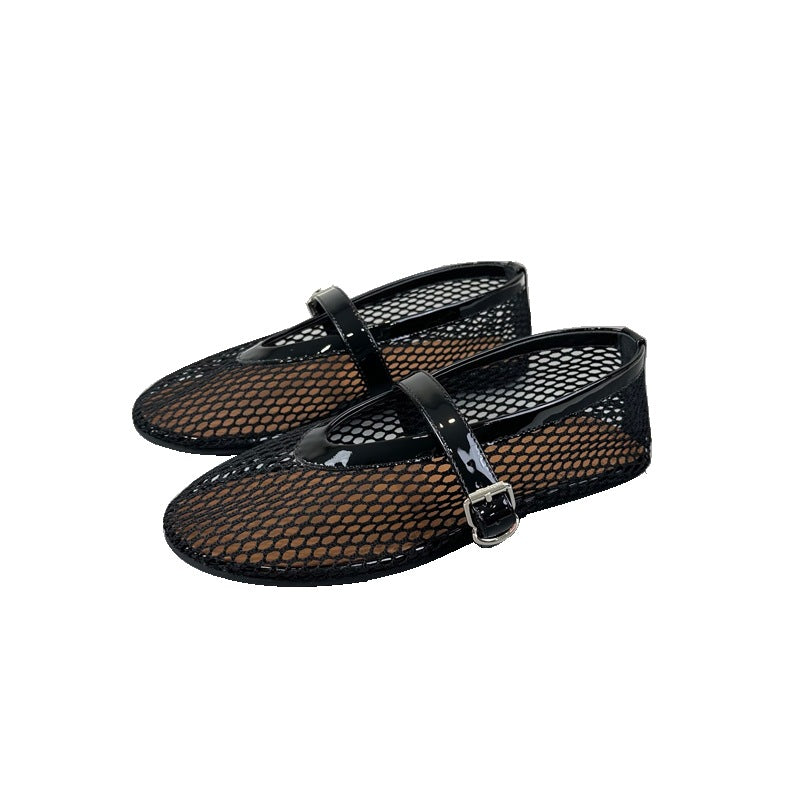 Damen Atmungsaktive Ballerinas mit Vintage-Design Drune