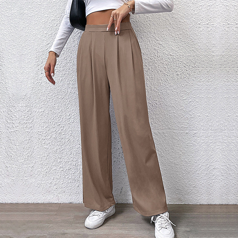 Damen Hochtaillierte weite Hose Drune