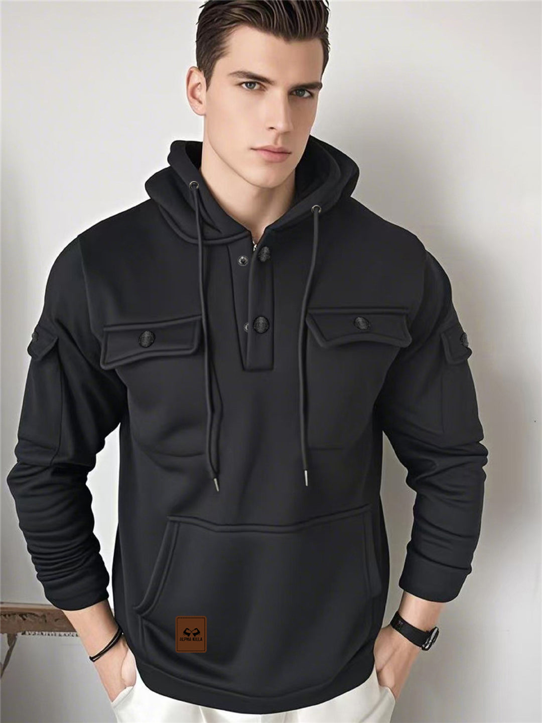 Herren Multifunktionale Kapuzenjacke Drune
