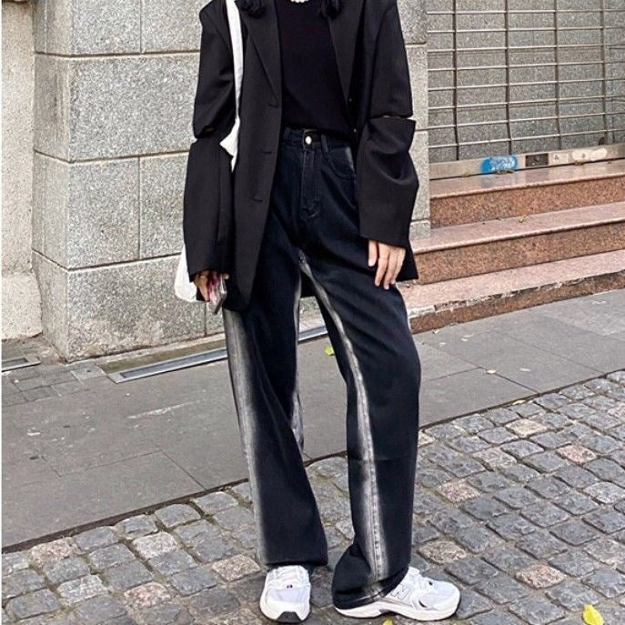 Damen Elegante Culottes aus glänzendem Stoff Drune