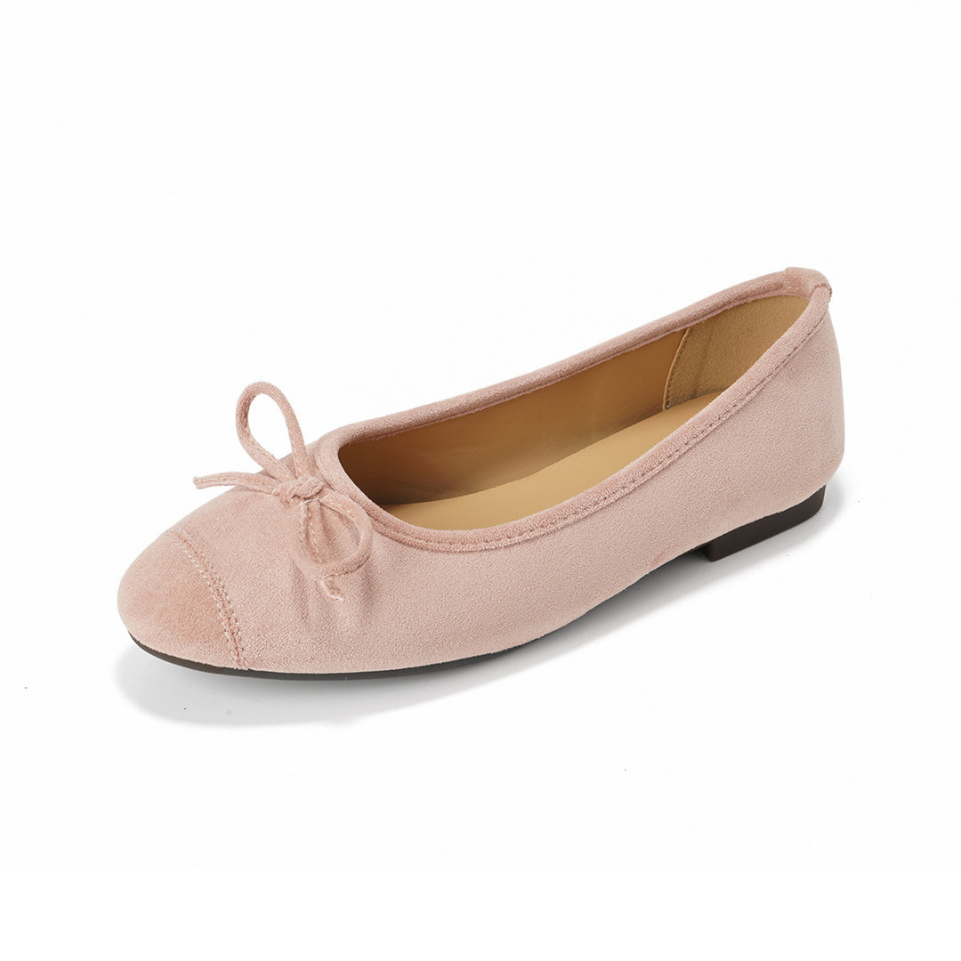 Damen Ballerinas mit verspielt eleganter Schleifenverzierung Drune