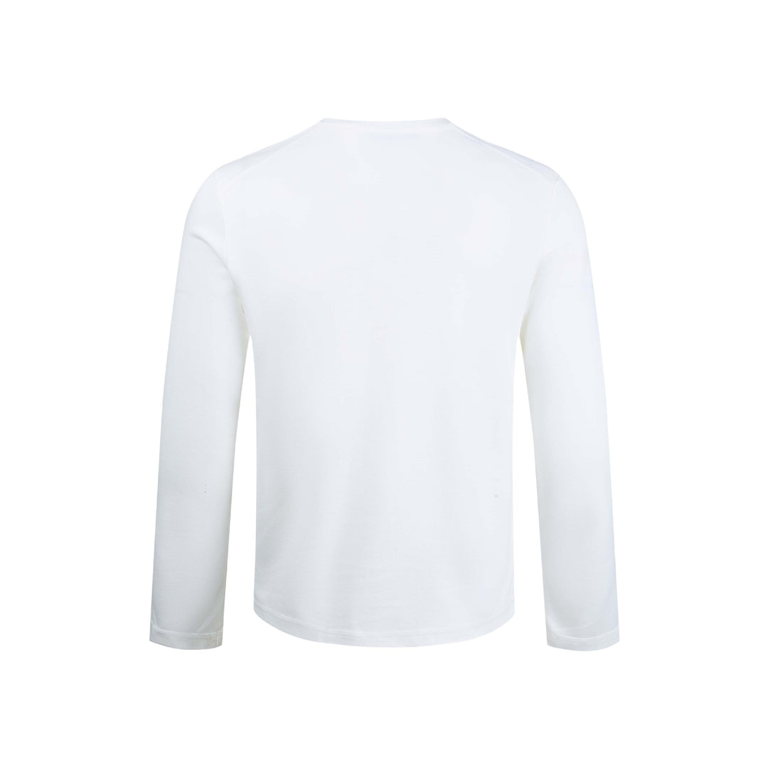 Herren Feines Longsleeve-Henley mit kurzem Knopfverschluss und Raglanärmeln Drune
