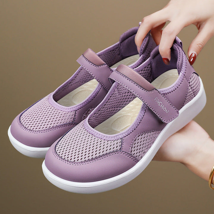 Damen Modische Sneaker mit Klettverschluss Drune