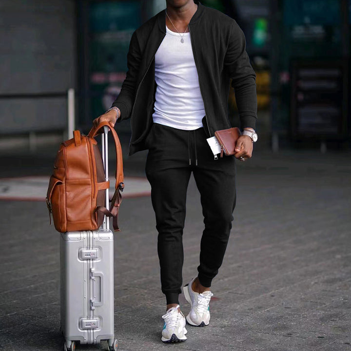 Herren stylische Sweatjacke und Jogginghose Drune