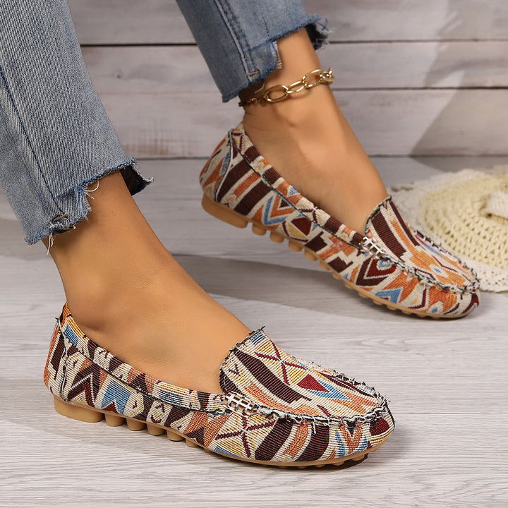 Damen Elegante Texturierte Slipper Drune