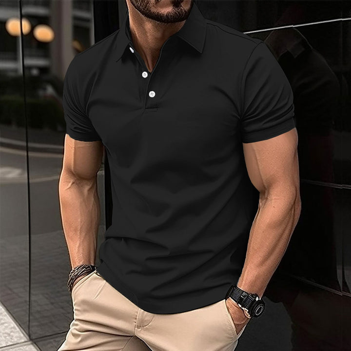 Herren Sport Poloshirt aus atmungsaktivem Material mit klassischem Schnitt Drune