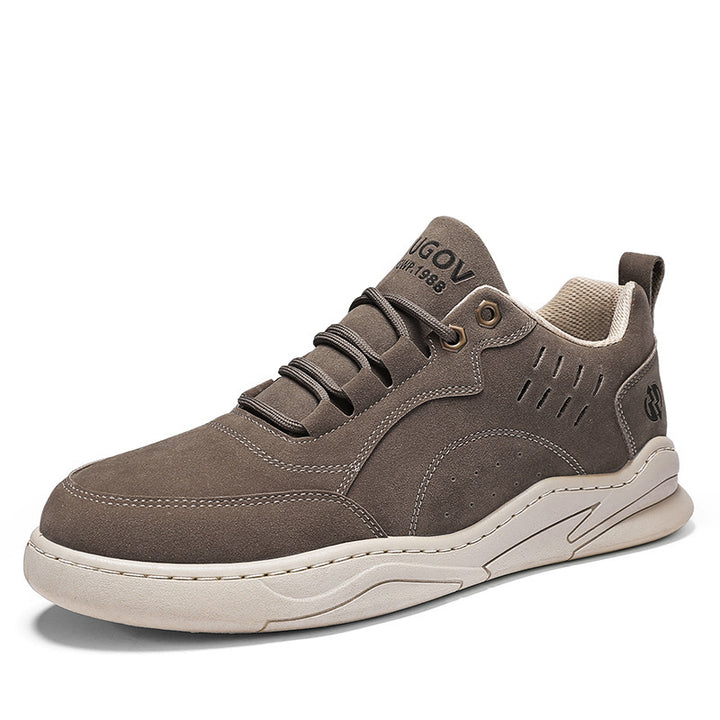 Herren urbane Retro-Cupsohlen-Sneaker aus Mikrofaser-Wildleder mit belüftetem Schaft Drune