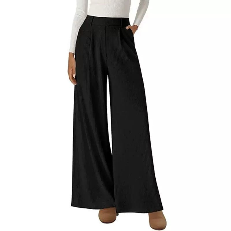 Damen weite Palazzo-Hosen mit elegantem Bund Drune