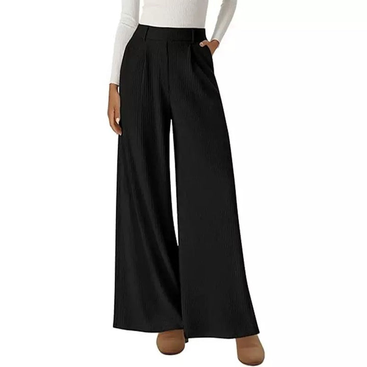 Damen weite Palazzo-Hosen mit elegantem Bund Drune