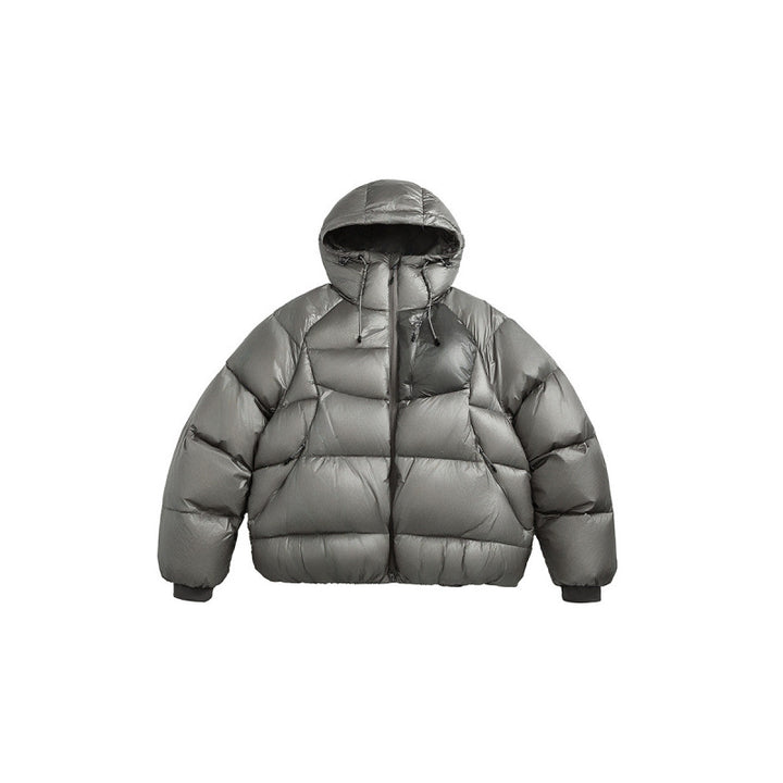 Unisex Stepp-Daunenjacke mit Kapuze und leichter Wärmeisolierung Drune