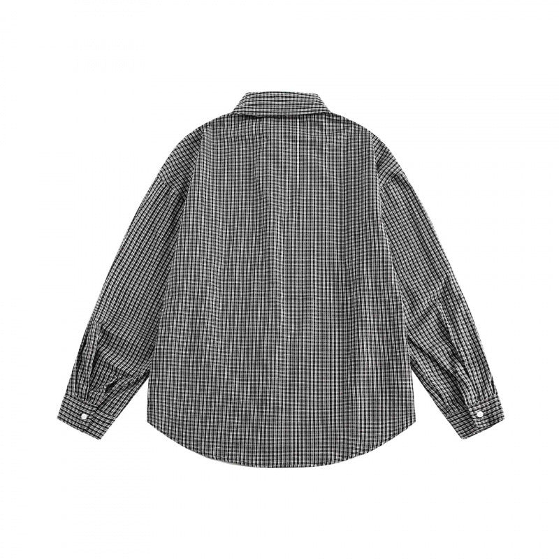 [Unisex Oversize Hemdjacke im Boxy‑Cut mit Brusttasche Drune] Drune
