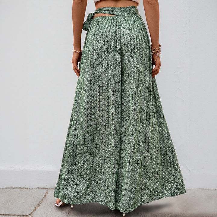 Damen Weite Palazzo Hose Drune
