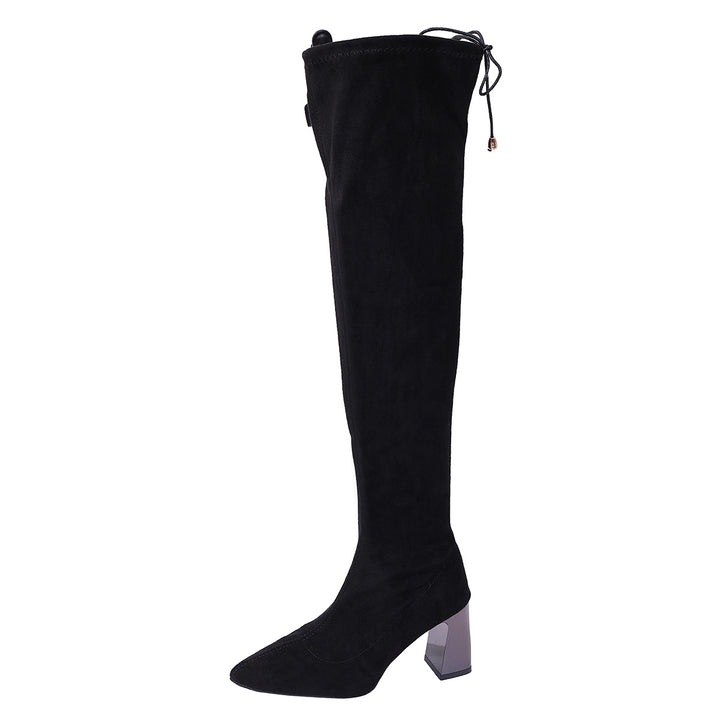 Damen Überkneestiefel Drune