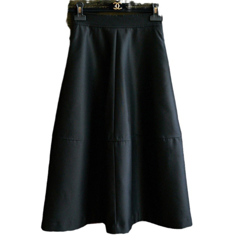 Damen Eleganter A-Linien Rock Drune