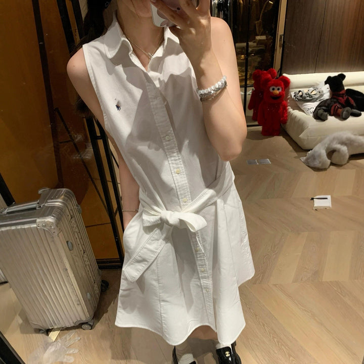 Damen Sommerliches Knoten-Kleid Drune